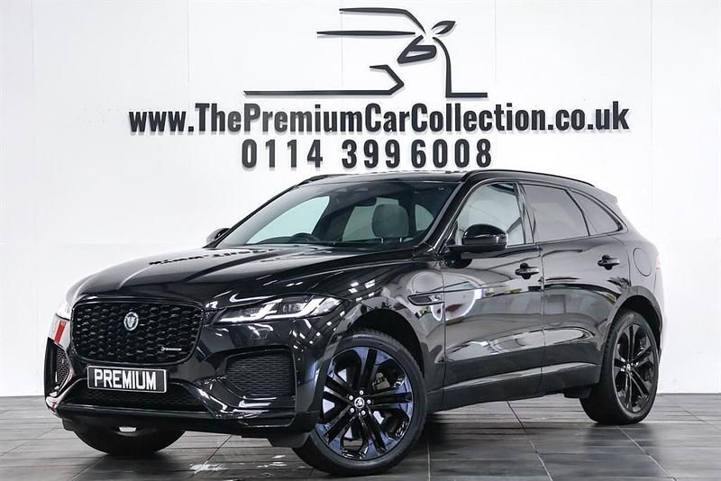 Santorini black Used 2023 Jaguar F-Pace R-Dynamic SUV | £40,980 - Image 1/4