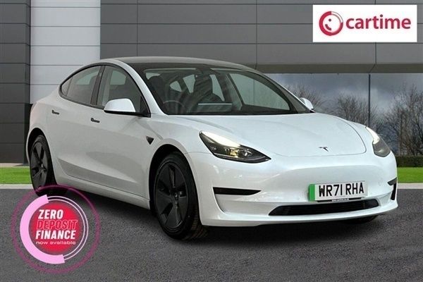 White Used 2021 Tesla Model 3 Long Range Sedan | £21,588 (Expensive) - Image 1/3