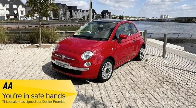 Red Used 2012 Fiat 500 Lounge Hatchback | £5,650 (Fair price) - Image 1/4