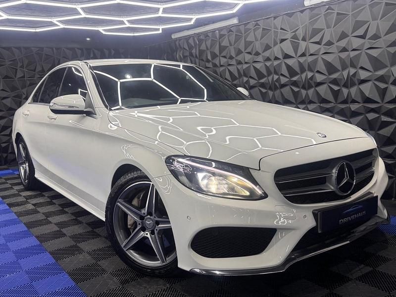 White Used 2015 Mercedes C250 AMG line Sedan | £8,795 (Fair price) - Image 1/4