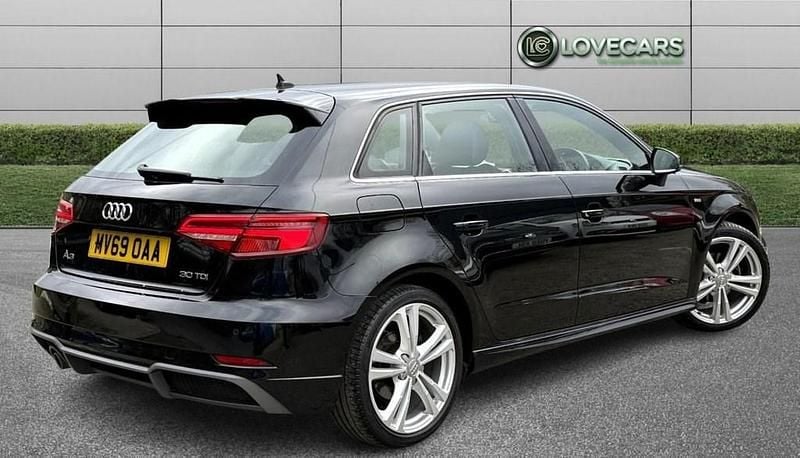 Used Audi A3 Sportback S-Line 116 HP (85 kW) 2019 Black Hatchback