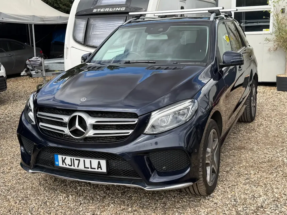 Used Mercedes GLE350 AMG line 254 HP (186 kW) 2017 Blue SUV