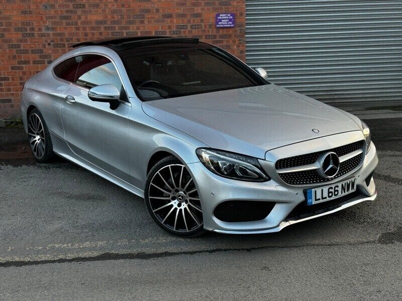 Silver Used 2016 Mercedes C220 AMG Line Premium Coupe | £12,295 (Fair price) - Image 1/4
