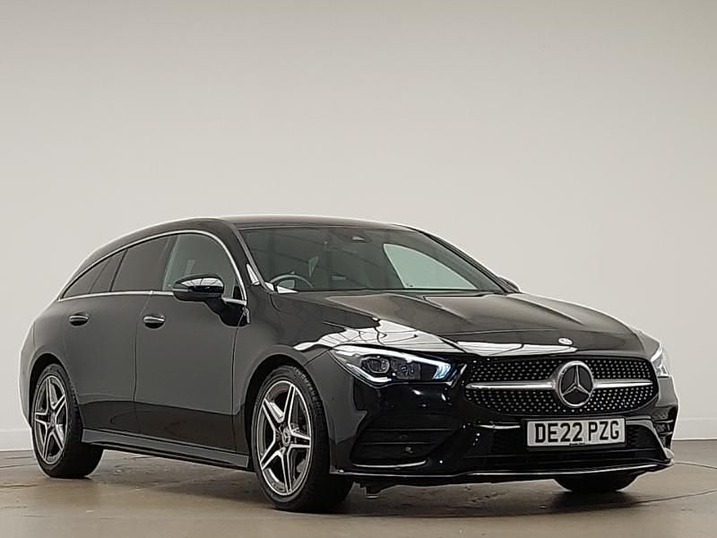 Black Used 2022 Mercedes CLA180 AMG Line Premium Sedan | £20,498 (Good price) - Image 1/4