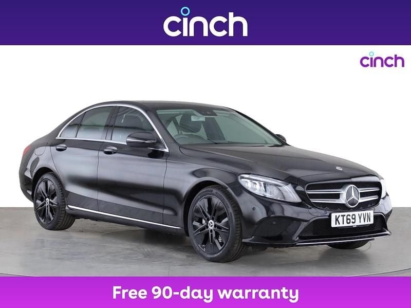Black Used 2020 Mercedes C200 Sedan | £17,799 (Good price) - Image 1/3