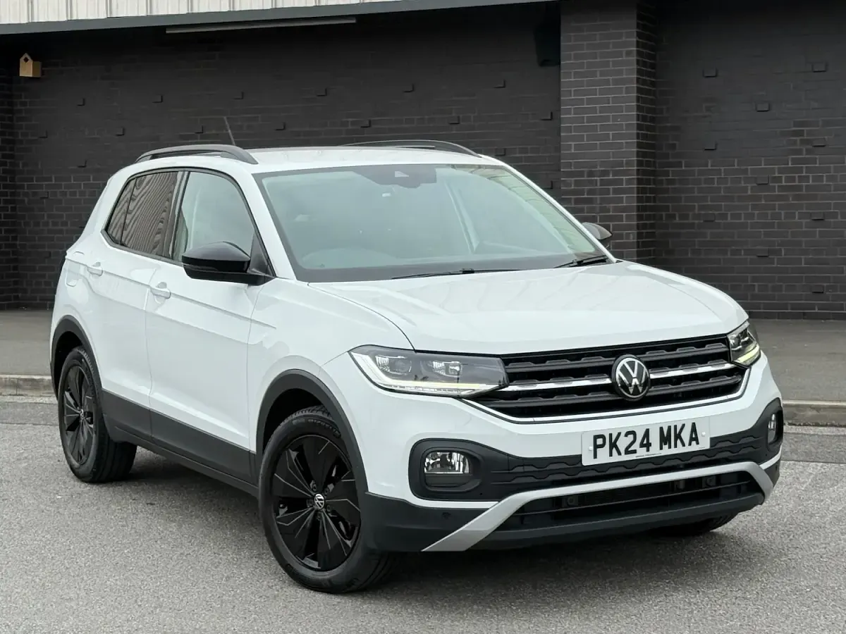 Used VW T-Cross Black Edition 115 HP (84 kW) 2024 White SUV