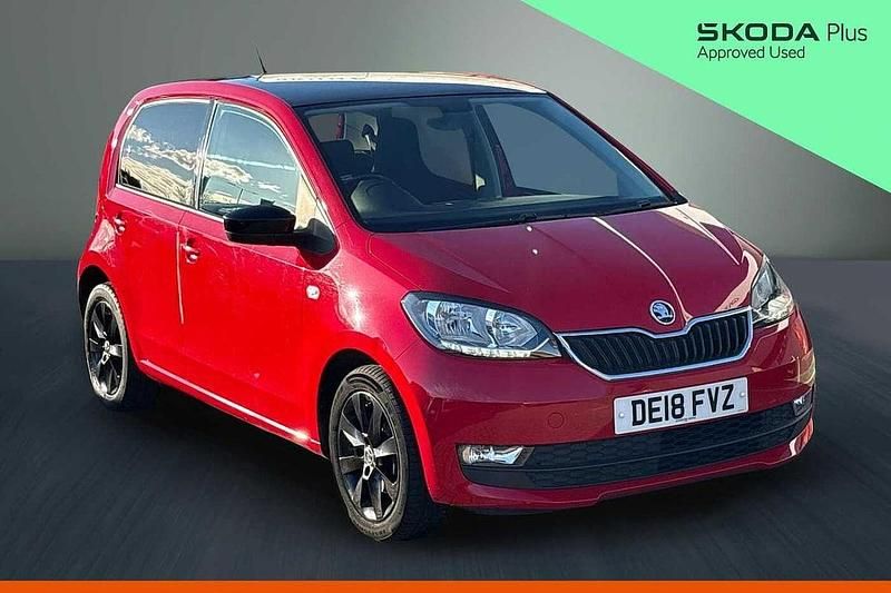 Used Skoda Citigo Colour Edition 60 HP (44 kW) 2018 Tornado red Hatchback