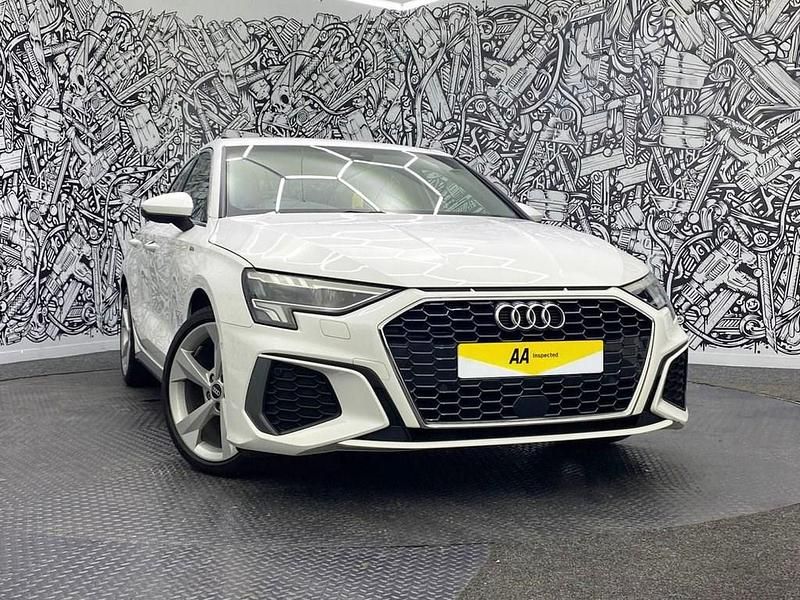 Used Audi A3 S-Line 110 HP (80 kW) 2021 White Sedan