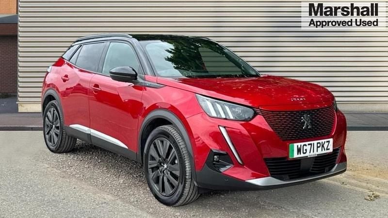 Red Used 2021 Peugeot e-2008 Premium SUV | £14,511 (Fair price) - Image 1/4