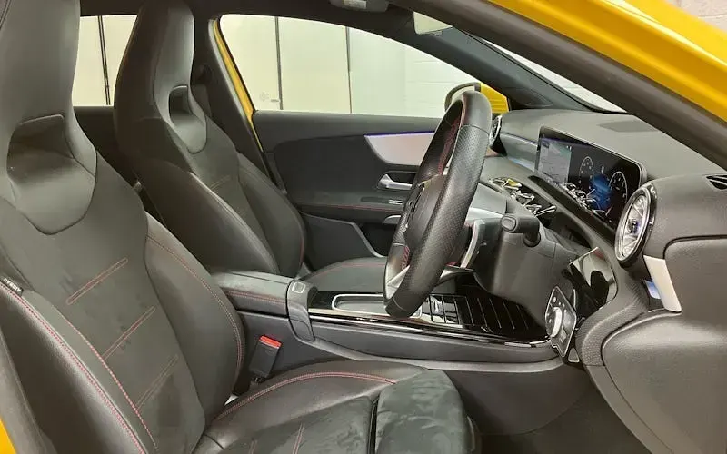 Used Mercedes A200 AMG line 163 HP (119 kW) 2023 Yellow Hatchback