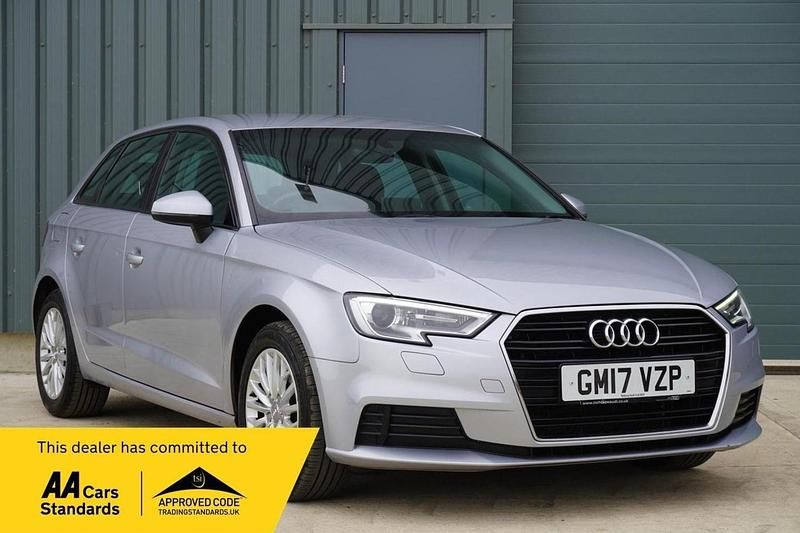 Silver Used 2017 Audi A3 Sportback Business Hatchback | £9,495 (Good price) - Image 1/4