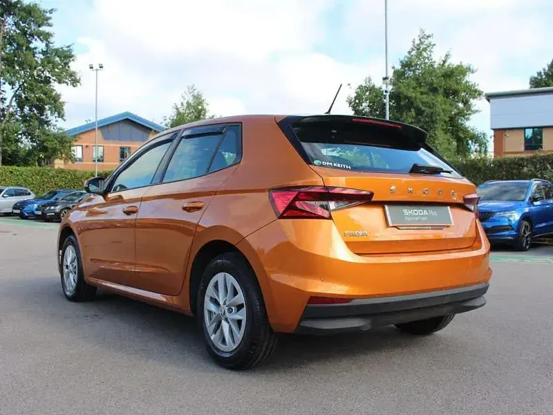 Used Skoda Fabia Comfort 110 HP (80 kW) 2022 Orange Hatchback