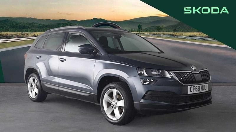 Quartz grey metallic Used 2019 Skoda Karoq SE SUV | £12,695 (Good price) - Image 1/4