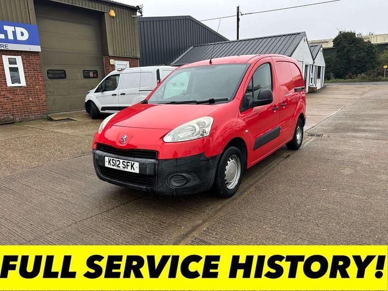 Red Used 2012 Peugeot Partner S Van | £2,350 (Good price) - Image 1/3