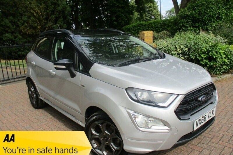 Metallic silver black Used 2018 Ford Ecosport ST-Line SUV | £9,850 (Good price) - Image 1/1