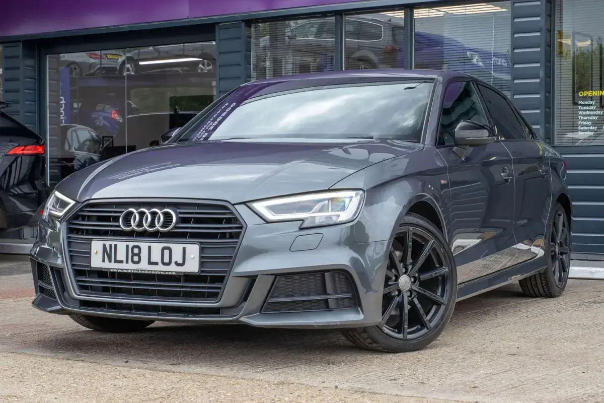 Used Audi A3 Black Edition 150 HP (110 kW) 2018 Grey Sedan