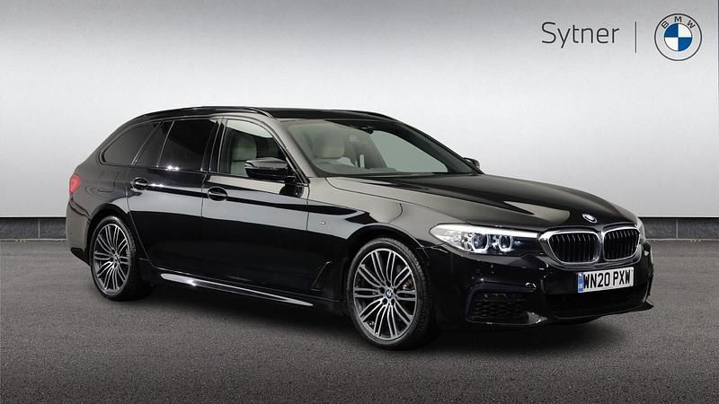 Black Used 2020 BMW 520 M Sport Estate | £25,750 (A bit pricey) - Image 1/4