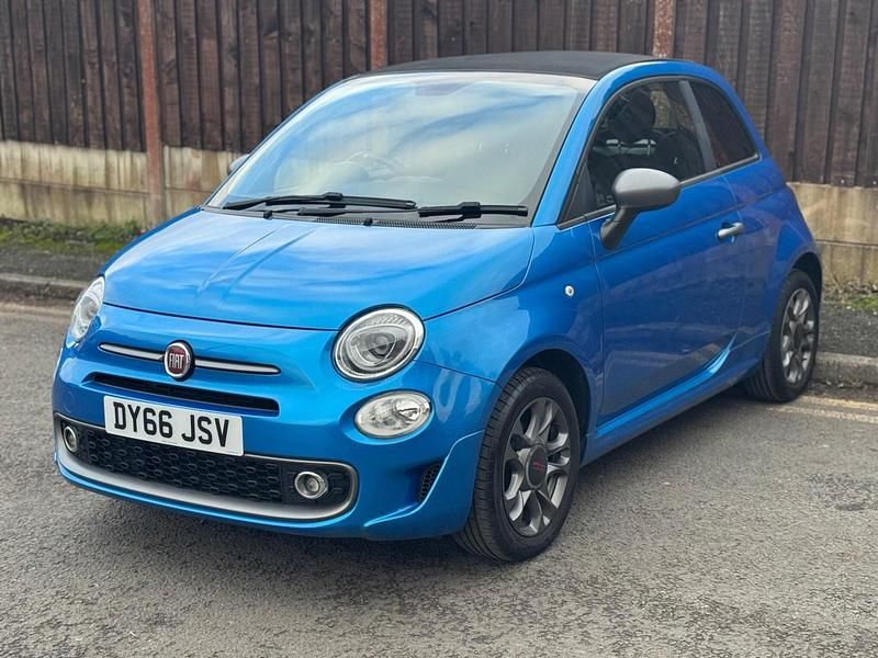Used Fiat 500 S 2016 Blue Cabriolet