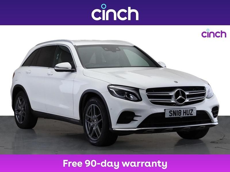 White Used 2018 Mercedes GLC220 AMG line Estate | £17,599 (Fair price) - Image 1/3