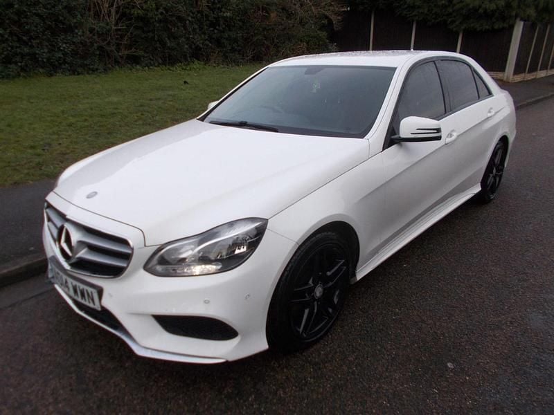Used Mercedes E220 AMG 2014 White Sedan