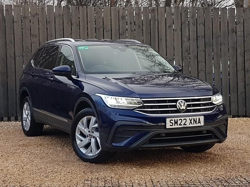 Blue Used 2022 VW Tiguan Allspace Life SUV | £20,198 (Fair price) - Image 1/4