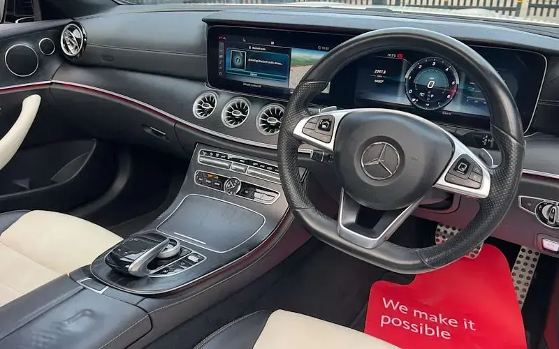 Used Mercedes E220 AMG Line Premium 194 HP (142 kW) 2018 White Coupe