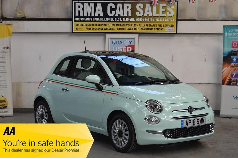 Used Fiat 500 Lounge 69 HP (50 kW) 2018 Green Hatchback