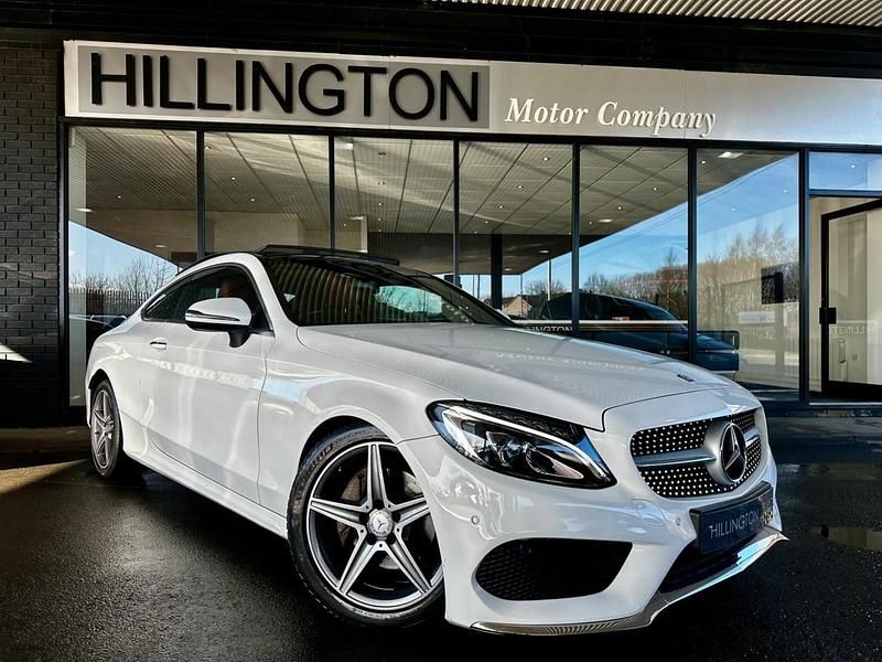 Used Mercedes C200 AMG Line Premium 184 HP (135 kW) 2016 White Coupe
