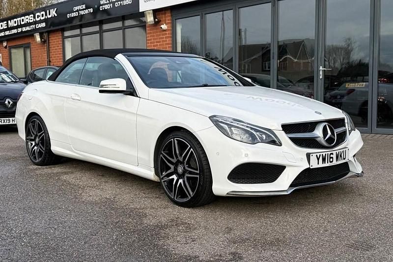 White Used 2016 Mercedes E220 AMG line Cabriolet | £13,495 (Good price) - Image 1/1