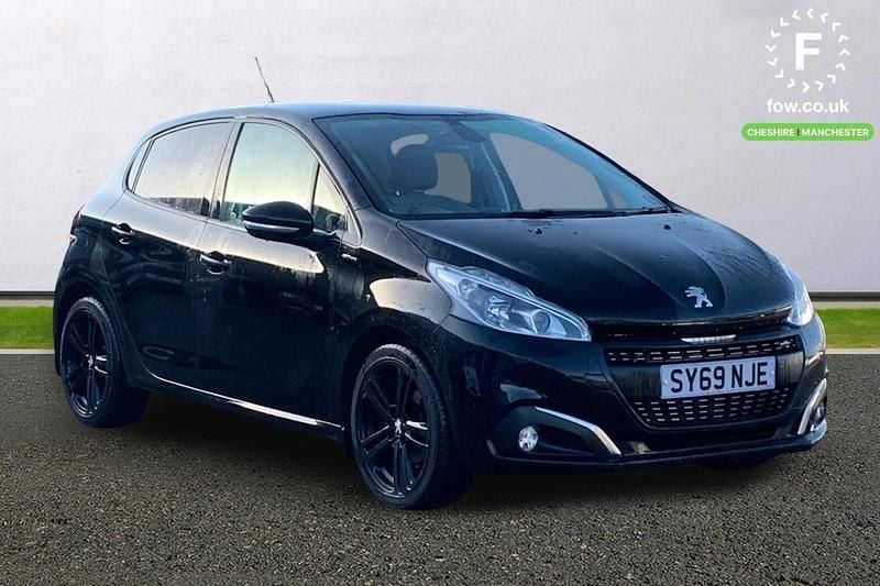 Used Peugeot 208 GT-line 109 HP (80 kW) 2019 Black Hatchback