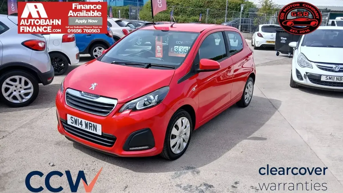 Used Peugeot 108 Active 68 HP (50 kW) 2014 Red Hatchback
