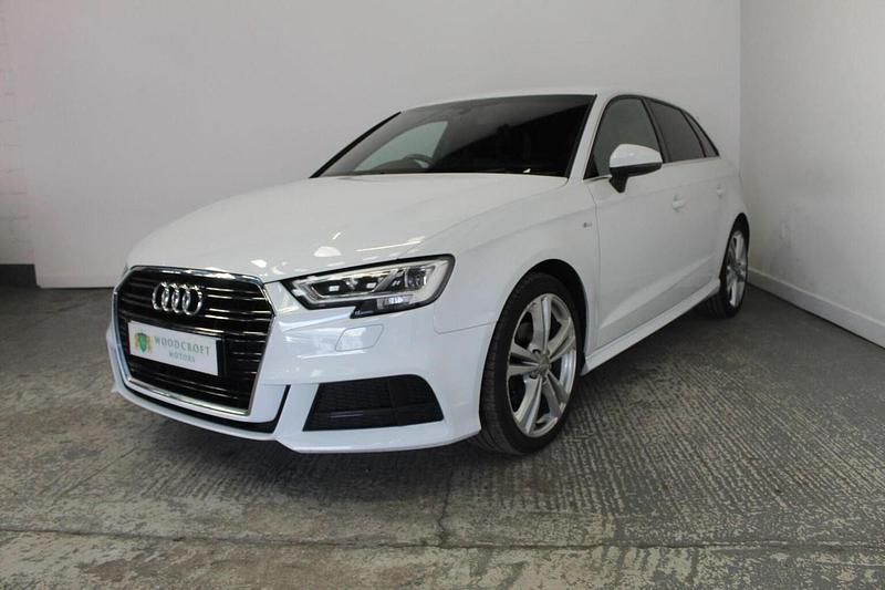 Used Audi A3 Sportback S-Line 2017 White Hatchback