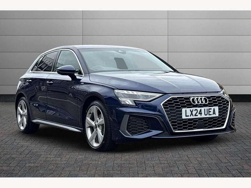 Blue Used 2024 Audi A3 S-Line Hatchback | £26,395 (A bit pricey) - Image 1/4