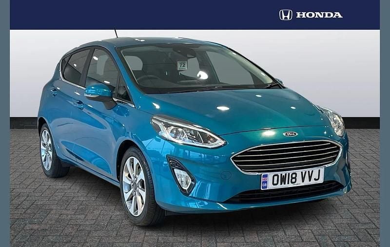 Blue Used 2018 Ford Fiesta Titanium Hatchback | £11,450 (Fair price) - Image 1/4