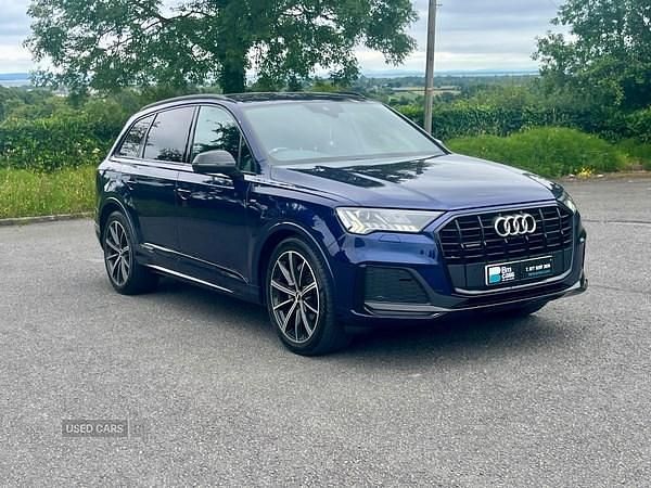 Blue Used 2020 Audi Q7 Black Edition SUV | £33,995 (Fair price) - Image 1/4