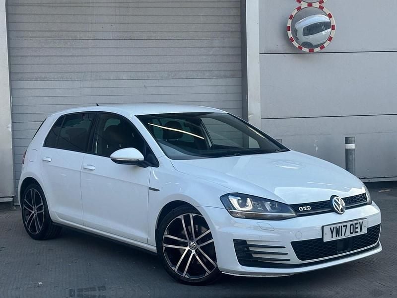 White Used 2017 VW Golf VII GTD Hatchback | £9,990 (Super price) - Image 1/4