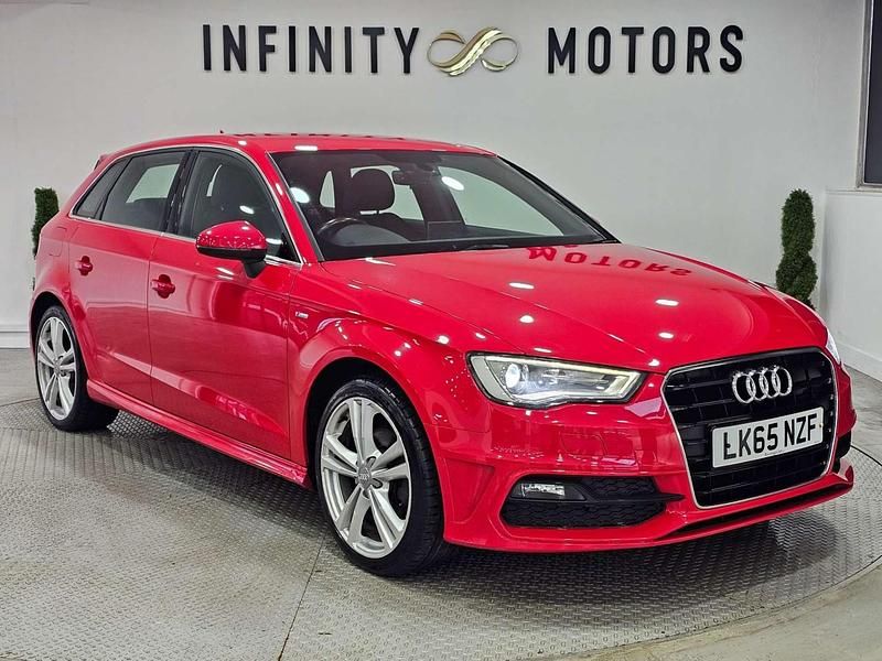 Used Audi A3 Sportback S-Line 2015 Red Hatchback