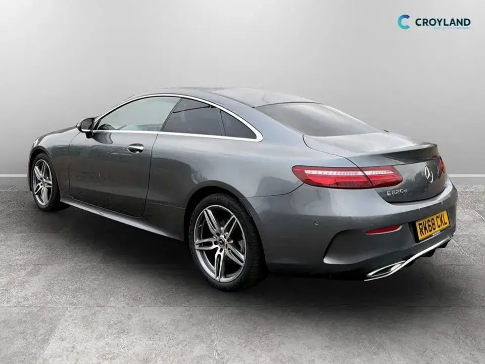 Used Mercedes E220 AMG Line Premium 194 HP (142 kW) 2018 Grey Coupe