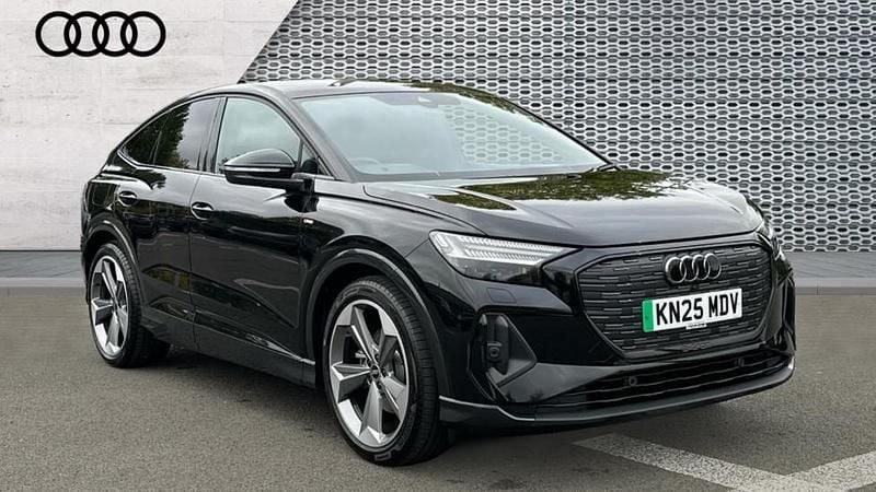 Black Used 2025 Audi Q4 e-tron Black Edition SUV | £32,843 (Super price) - Image 1/4