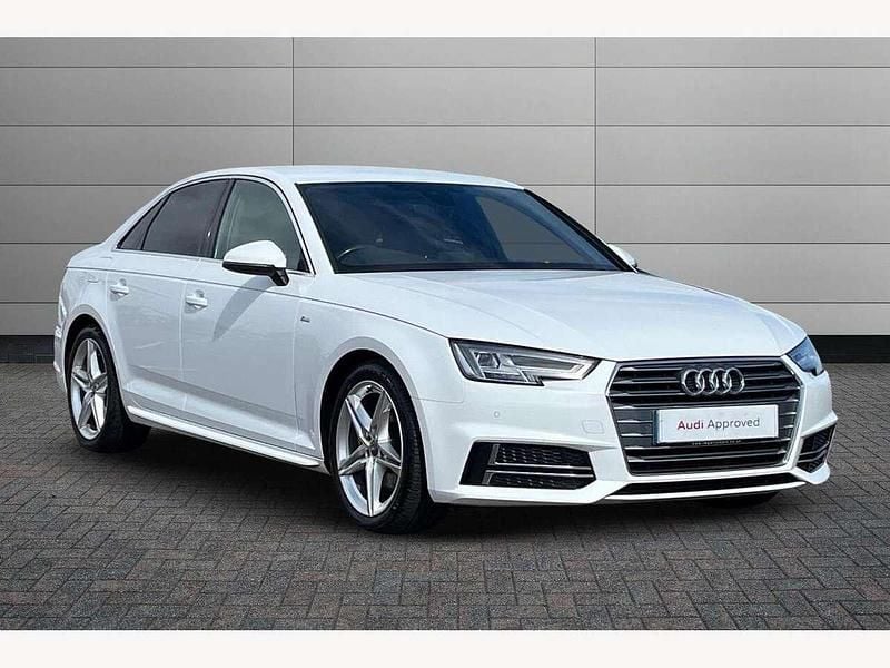 Ibis white Used 2017 Audi A4 S-Line Sedan | £14,450 (Fair price) - Image 1/4