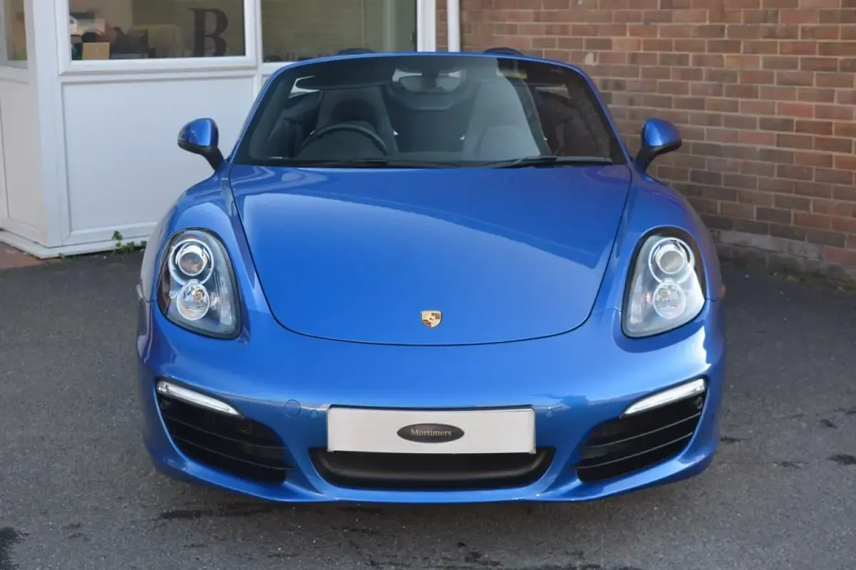Begagnad Porsche Boxster 265 HK (194 kW) 2015 Blå Cab