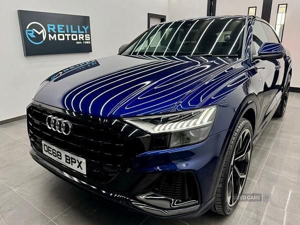 Used Audi Q8 S-Line 286 HP (210 kW) 2019 Blue SUV