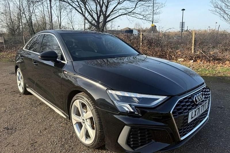 Used Audi A3 S-Line 150 HP (110 kW) 2021 Black Sedan