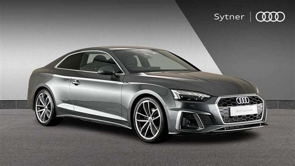 Grey Used 2022 Audi A5 S-Line Coupe | £25,750 (Good price) - Image 1/4