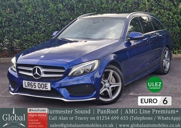 Blue Used 2015 Mercedes C250 AMG Line Premium Plus Estate | £11,750 (Expensive) - Image 1/1