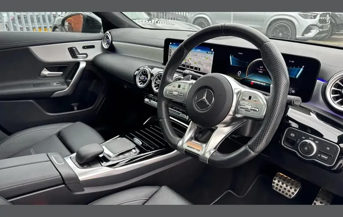 Used Mercedes CLA35 AMG Premium Plus 301 HP (221 kW) 2023 Blue Coupe