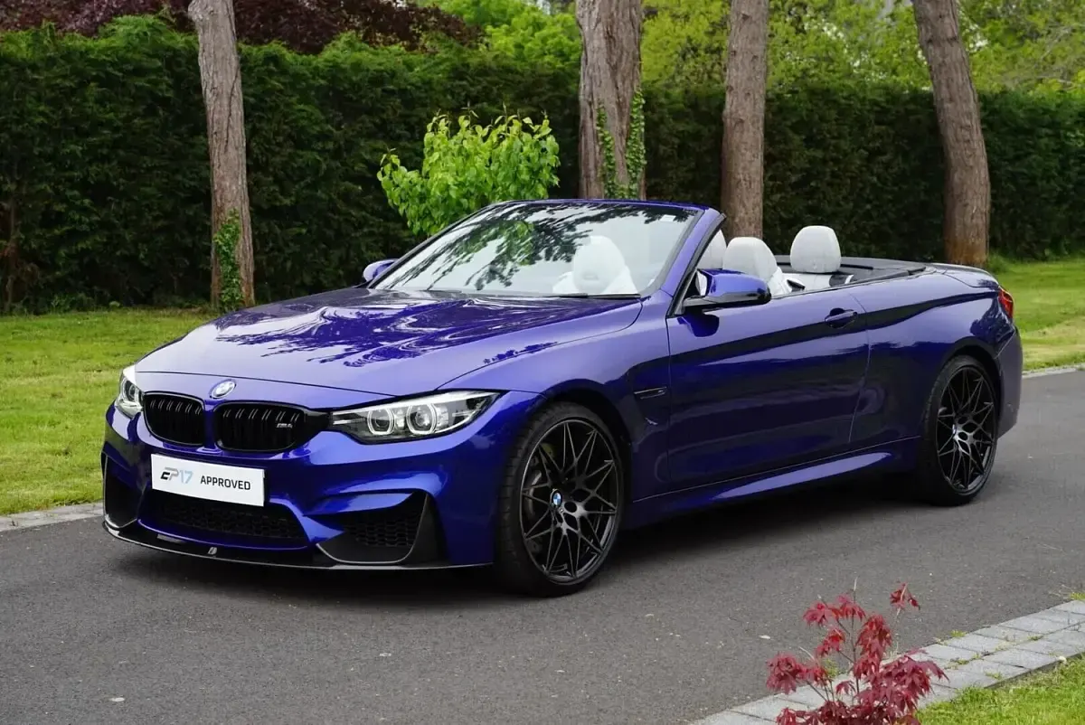 Used BMW M4 Cabriolet Competition Edition 443 HP (325 kW) 2018 Blue Cabriolet