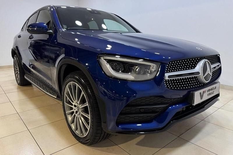 Used Mercedes GLC300 AMG Line Premium 245 HP (180 kW) 2021 Blue Coupe