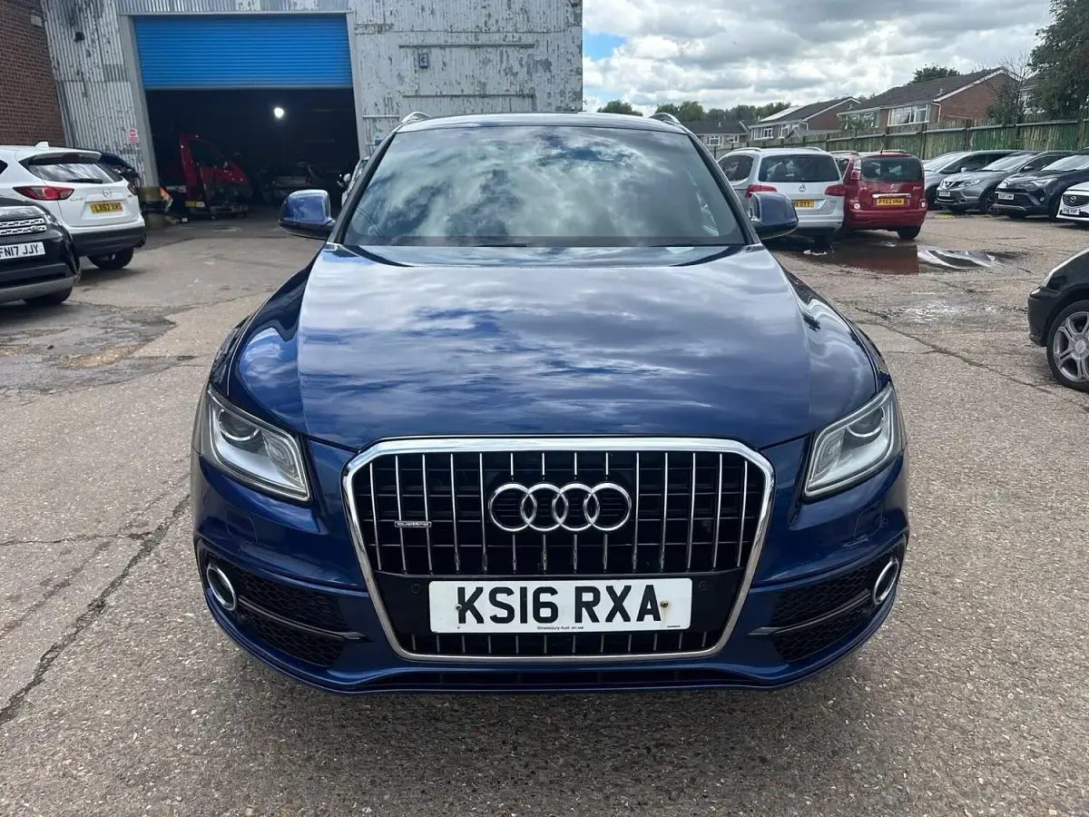 Used Audi Q5 S-line plus 190 HP (139 kW) 2016 Blue SUV