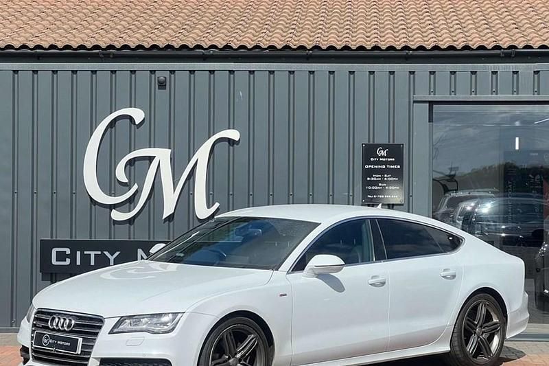 Used Audi A7 Sportback S-Line 204 HP (150 kW) 2014 White Hatchback